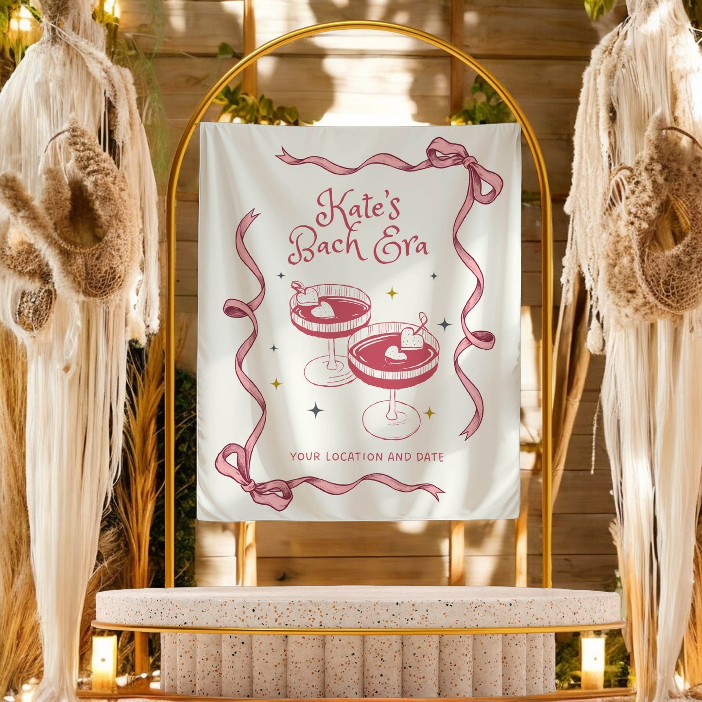 Cocktail Bachelorette Banner – Custom Bach Décor | #77