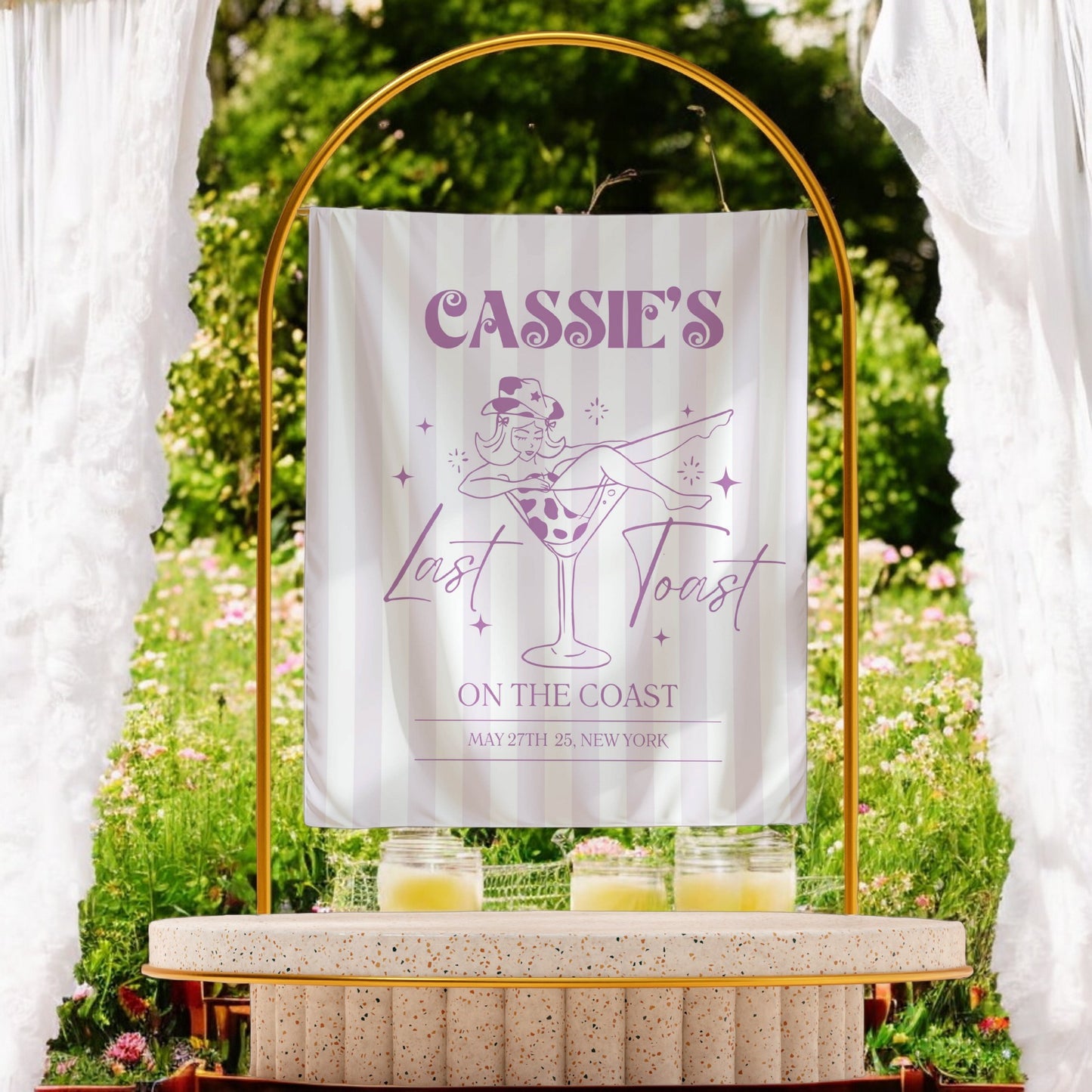 Disco Cowgirl Bachelorette Banner – Custom Bach Décor | #83