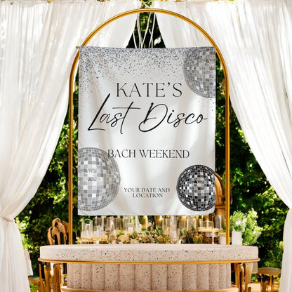 Disco Bachelorette Banner – Custom Bach Décor | #18