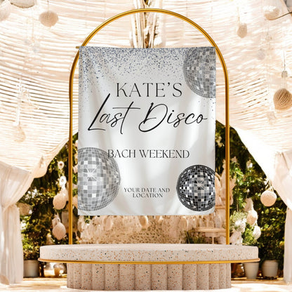 Disco Bachelorette Banner – Custom Bach Décor | #18