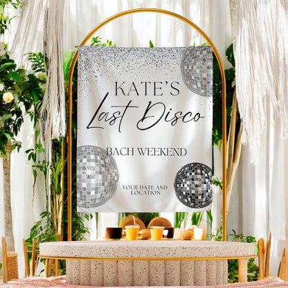 Disco Bachelorette Banner – Custom Bach Décor | #18