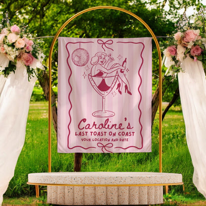 Disco Cocktail Bachelorette Banner – Custom Bach Décor | #75