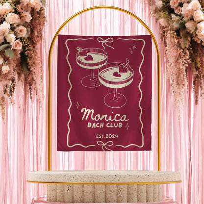 Cocktail Bachelorette Banner – Custom Bach Décor | #74
