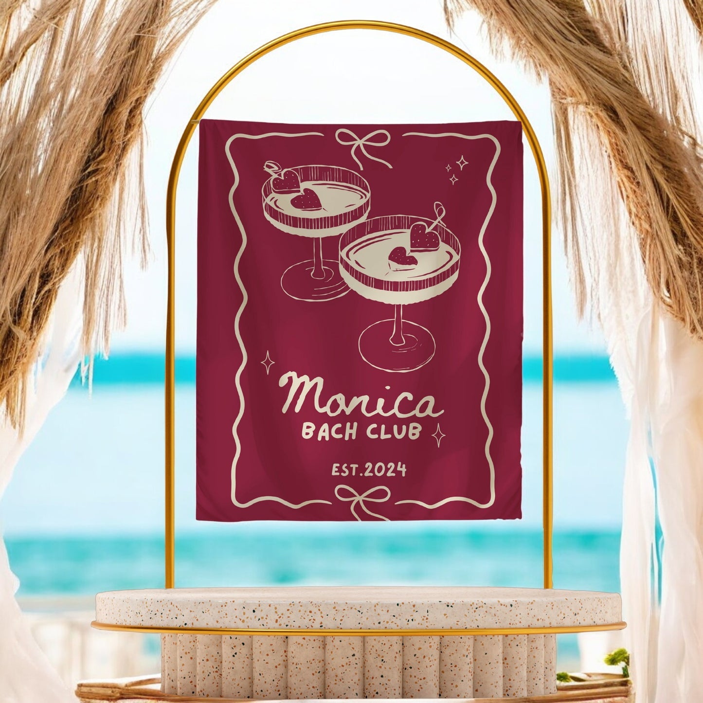 Cocktail Bachelorette Banner – Custom Bach Décor | #74