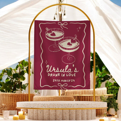 Cocktail Bachelorette Banner – Custom Bach Décor | #74