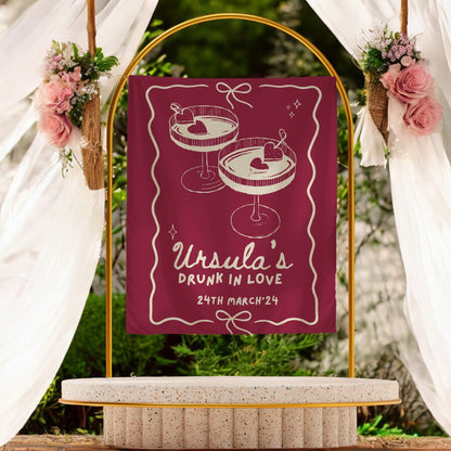 Cocktail Bachelorette Banner – Custom Bach Décor | #74