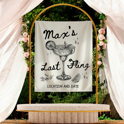 Cocktail Bachelorette Banner – Custom Bach Décor | #82
