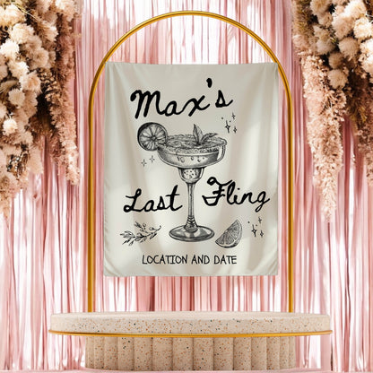 Cocktail Bachelorette Banner – Custom Bach Décor | #82