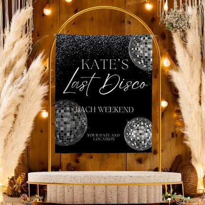 Disco Bachelorette Banner – Custom Bach Décor | #18