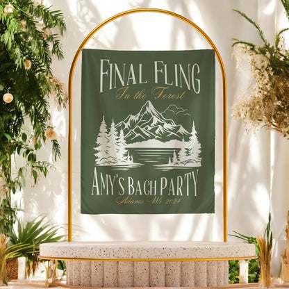 Hiking Bachelorette Banner – Custom Bach Décor | #72