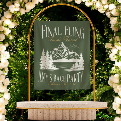 Hiking Bachelorette Banner – Custom Bach Décor | #72