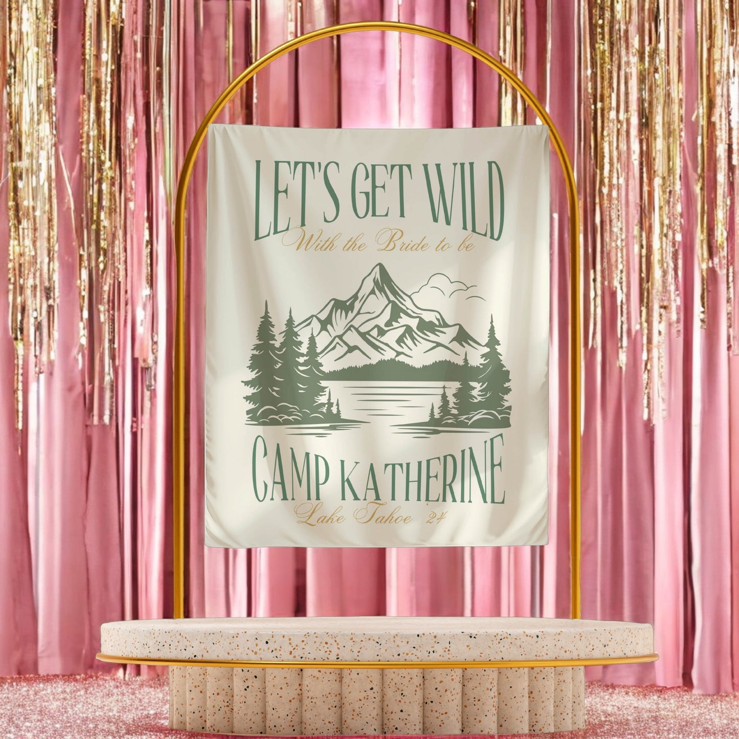 Hiking Bachelorette Banner – Custom Bach Décor | #72