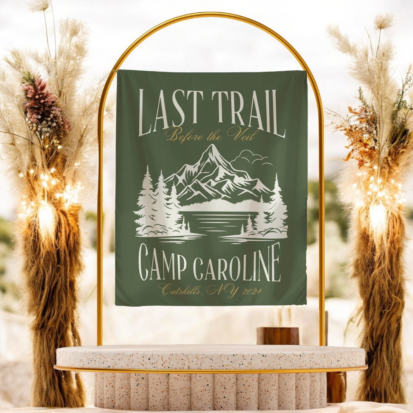 Hiking Bachelorette Banner – Custom Bach Décor | #72
