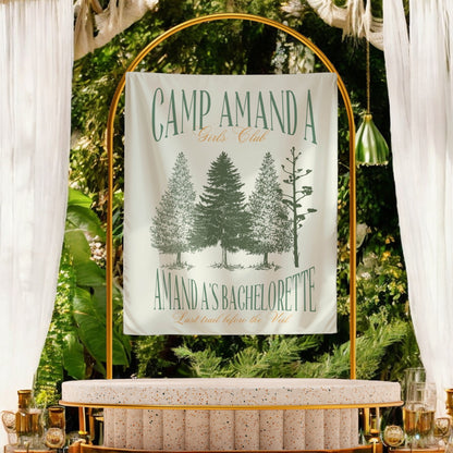 Hiking Bachelorette Banner – Custom Bach Decor for Trailblazing & Mountain Views