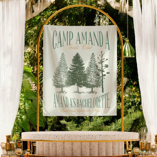 Hiking Bachelorette Banner – Custom Bach Decor for Trailblazing & Mountain Views