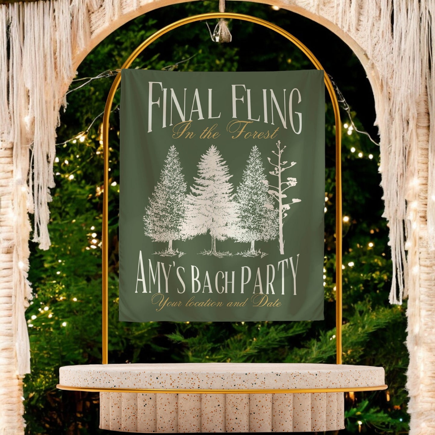 Hiking Bachelorette Banner – Custom Bach Décor | #71