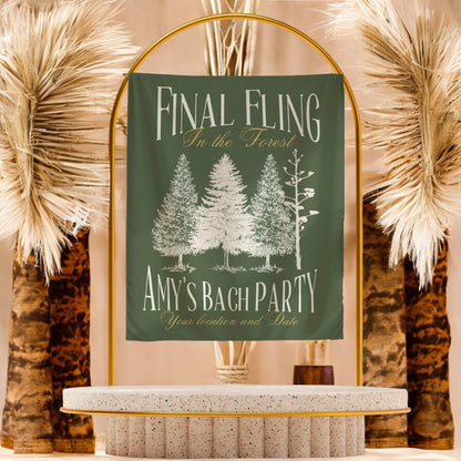 Hiking Bachelorette Banner – Custom Bach Décor | #71
