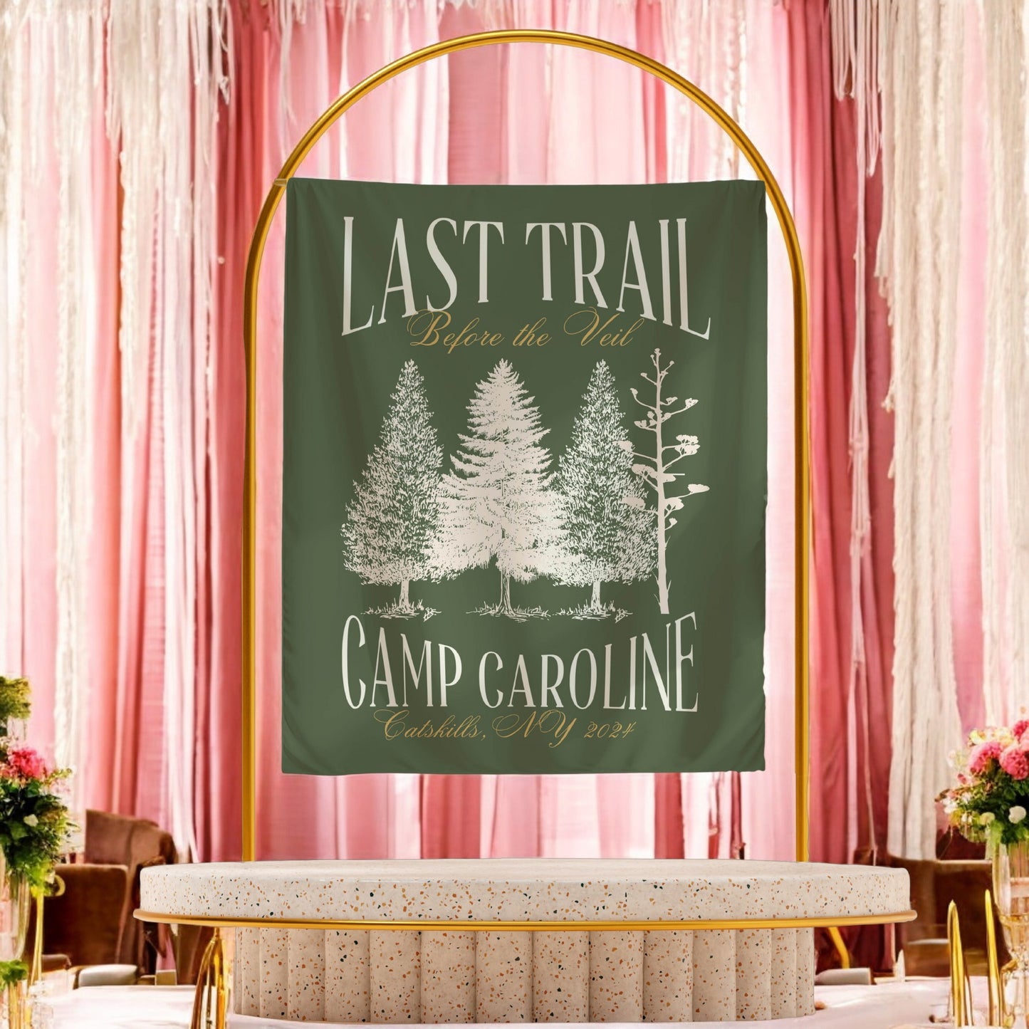 Hiking Bachelorette Banner – Custom Bach Décor | #71