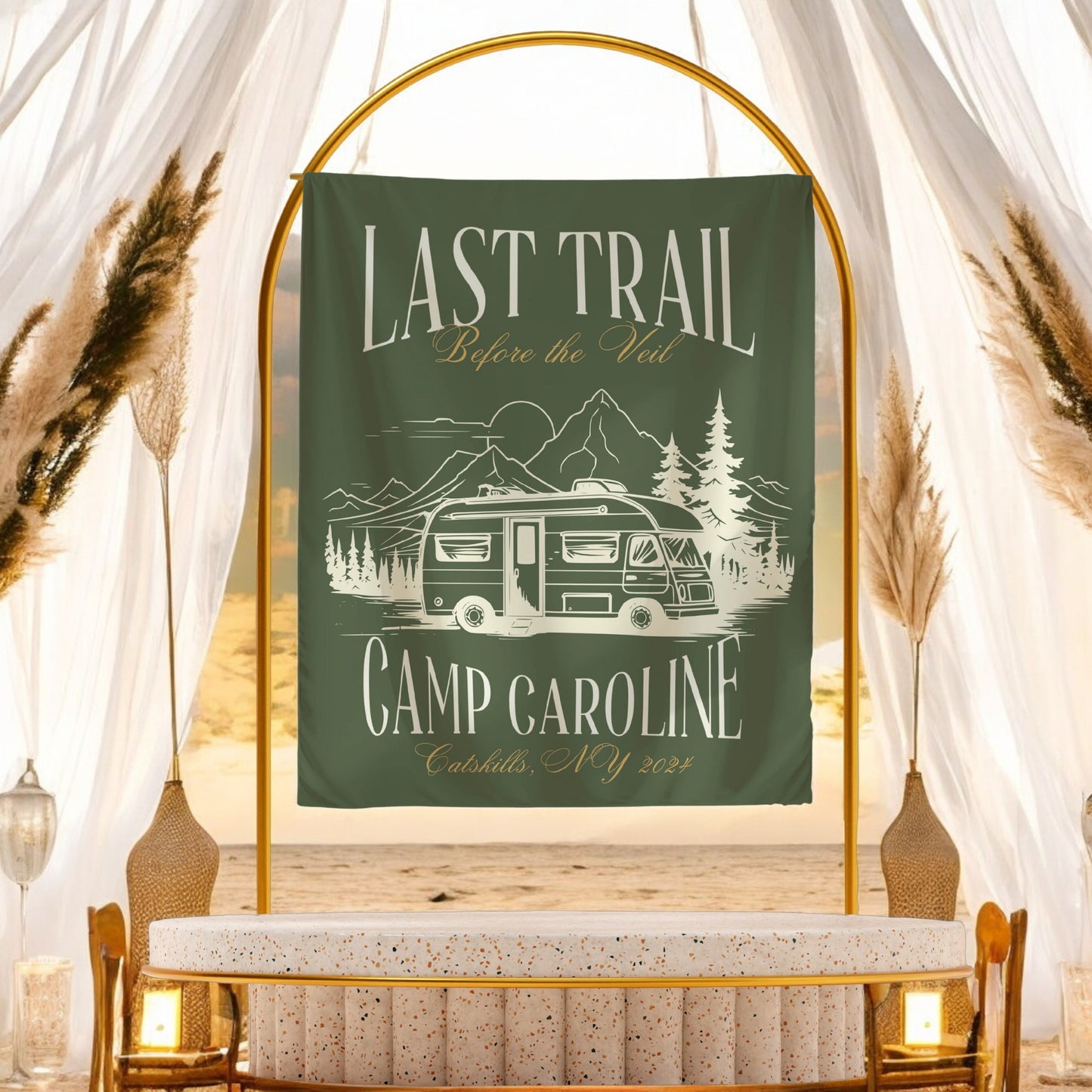 Camp Bachelorette Banner – Custom Bach Décor | #70