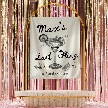 Cocktail Bachelorette Banner – Custom Bach Décor | #82