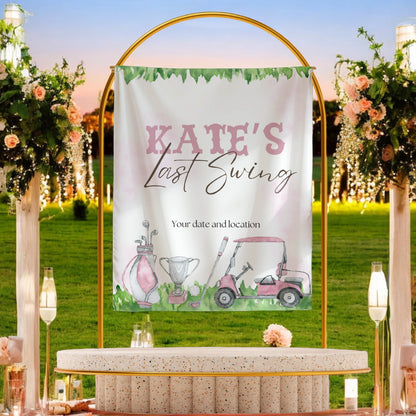Golf Bachelorette Banner – Custom Bach Décor | #21