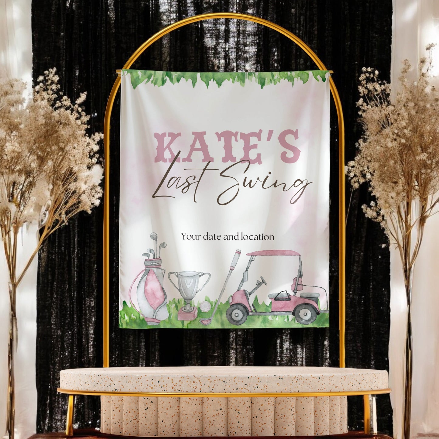 Golf Bachelorette Banner – Custom Bach Décor | #21