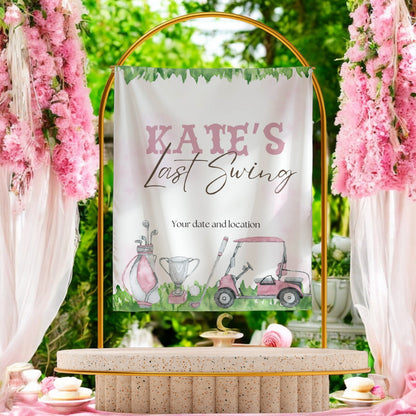 Golf Bachelorette Banner – Custom Bach Décor | #21