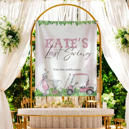 Golf Bachelorette Banner – Custom Bach Décor | #21