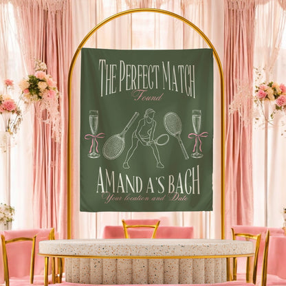 Tennis Bachelorette Banner – Custom Bach Décor | #66
