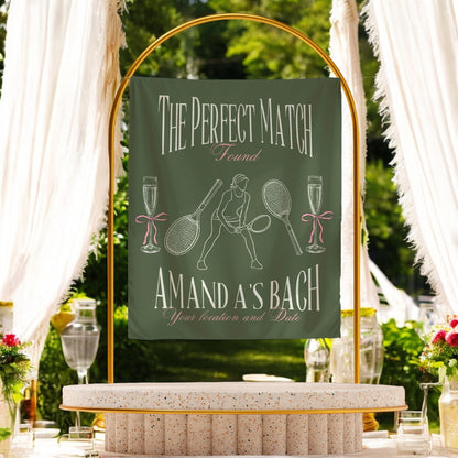 Tennis Bachelorette Banner – Custom Bach Décor | #66
