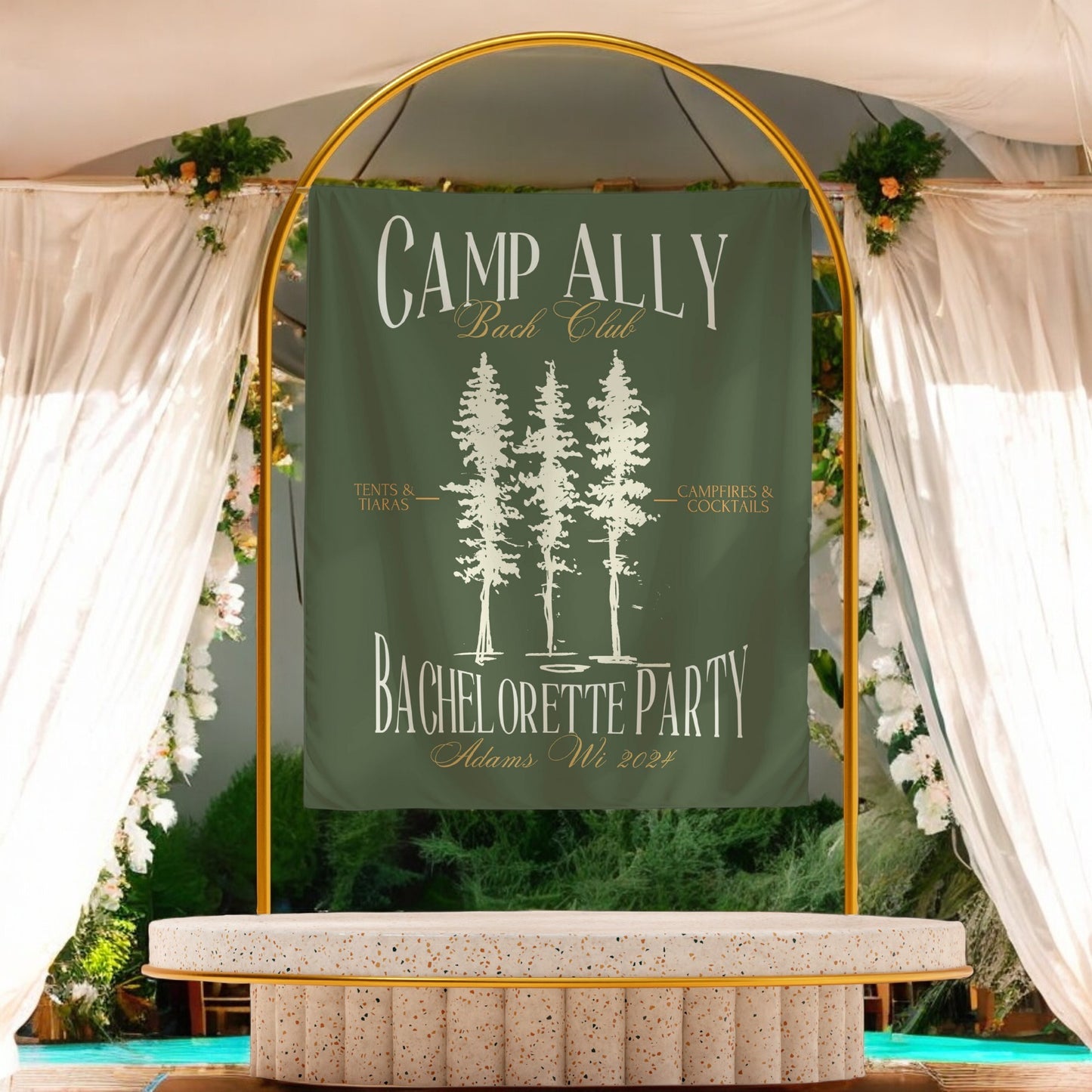 Hiking Bachelorette Banner – Custom Bach Décor | #65