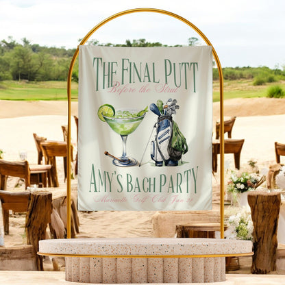 Golf Bachelorette Banner – Custom Bach Décor | #64
