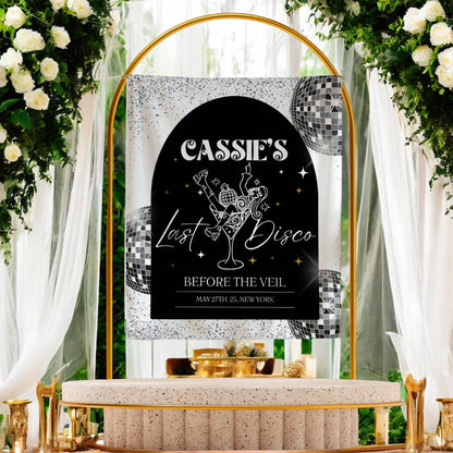 Disco Bachelorette Banner – Custom Bach Décor | #20