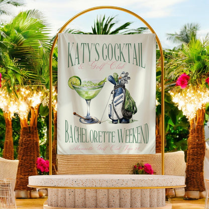 Golf Bachelorette Banner – Custom Bach Décor | #64