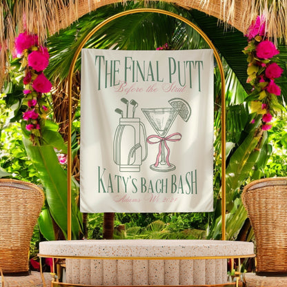 Golf Bachelorette Banner – Custom Bach Décor | #63