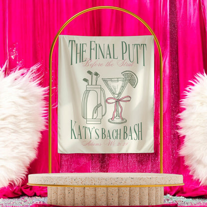 Golf Bachelorette Banner – Custom Bach Décor | #63