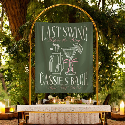 Golf Bachelorette Banner – Custom Bach Décor | #63