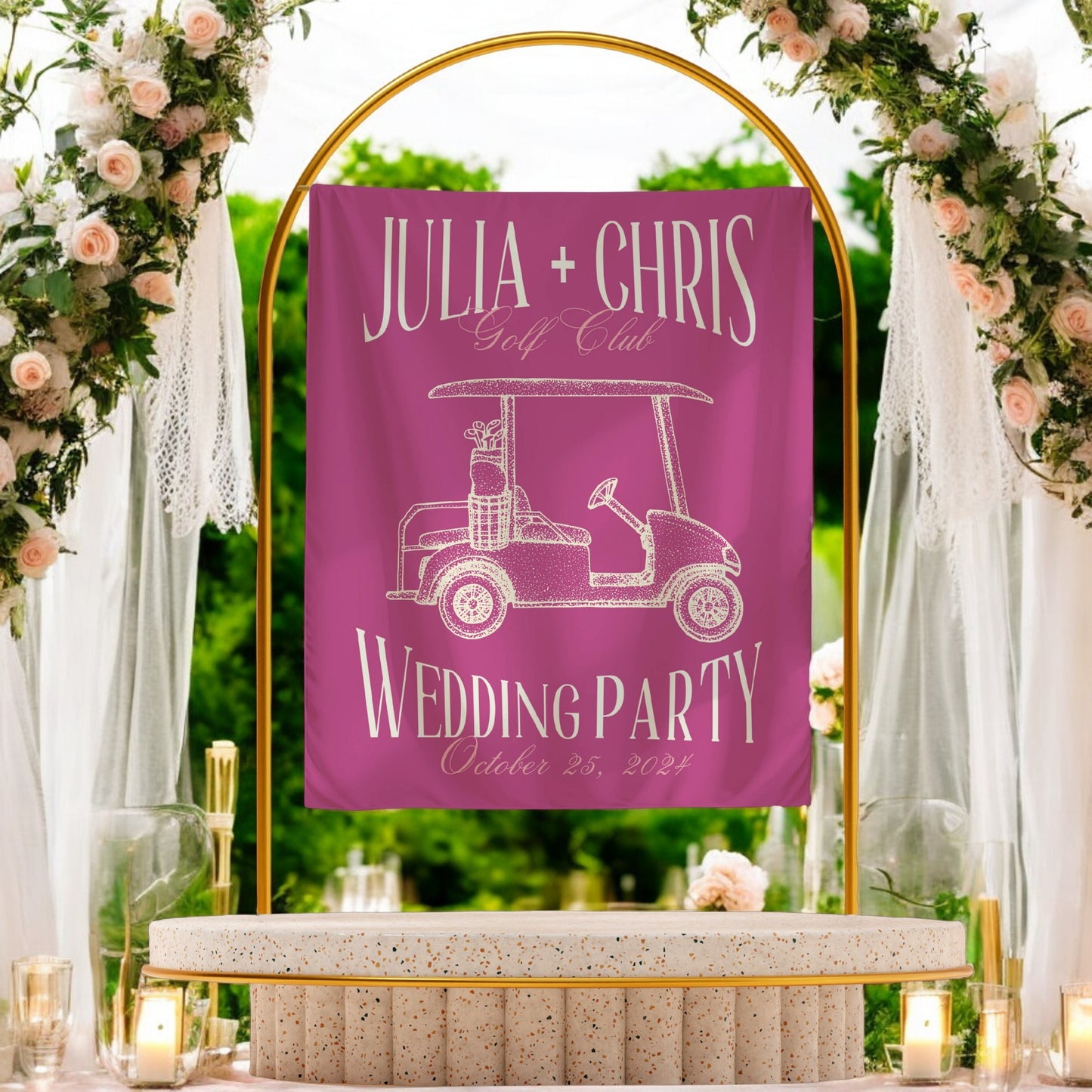 Golf Bachelorette Banner – Custom Bach Décor | #62