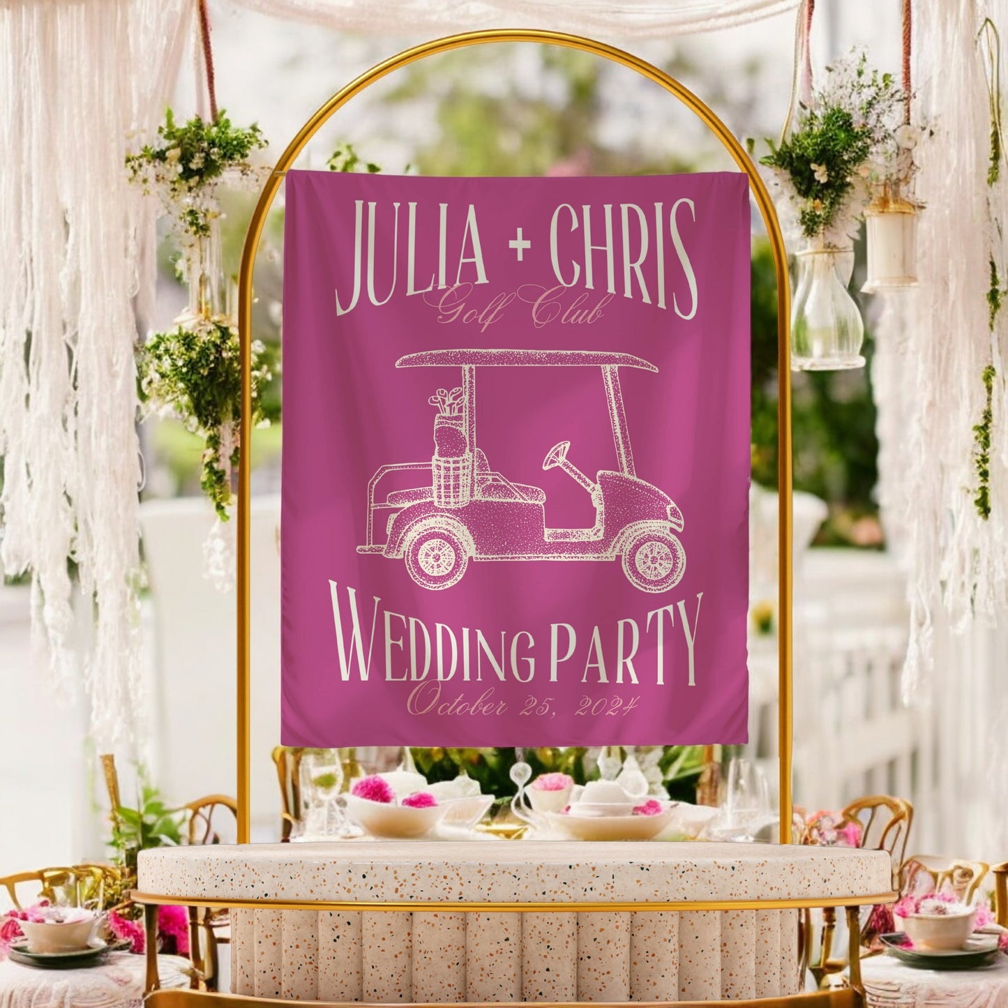 Golf Bachelorette Banner – Custom Bach Décor | #62