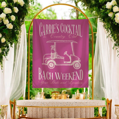 Golf Bachelorette Banner – Custom Bach Décor | #62