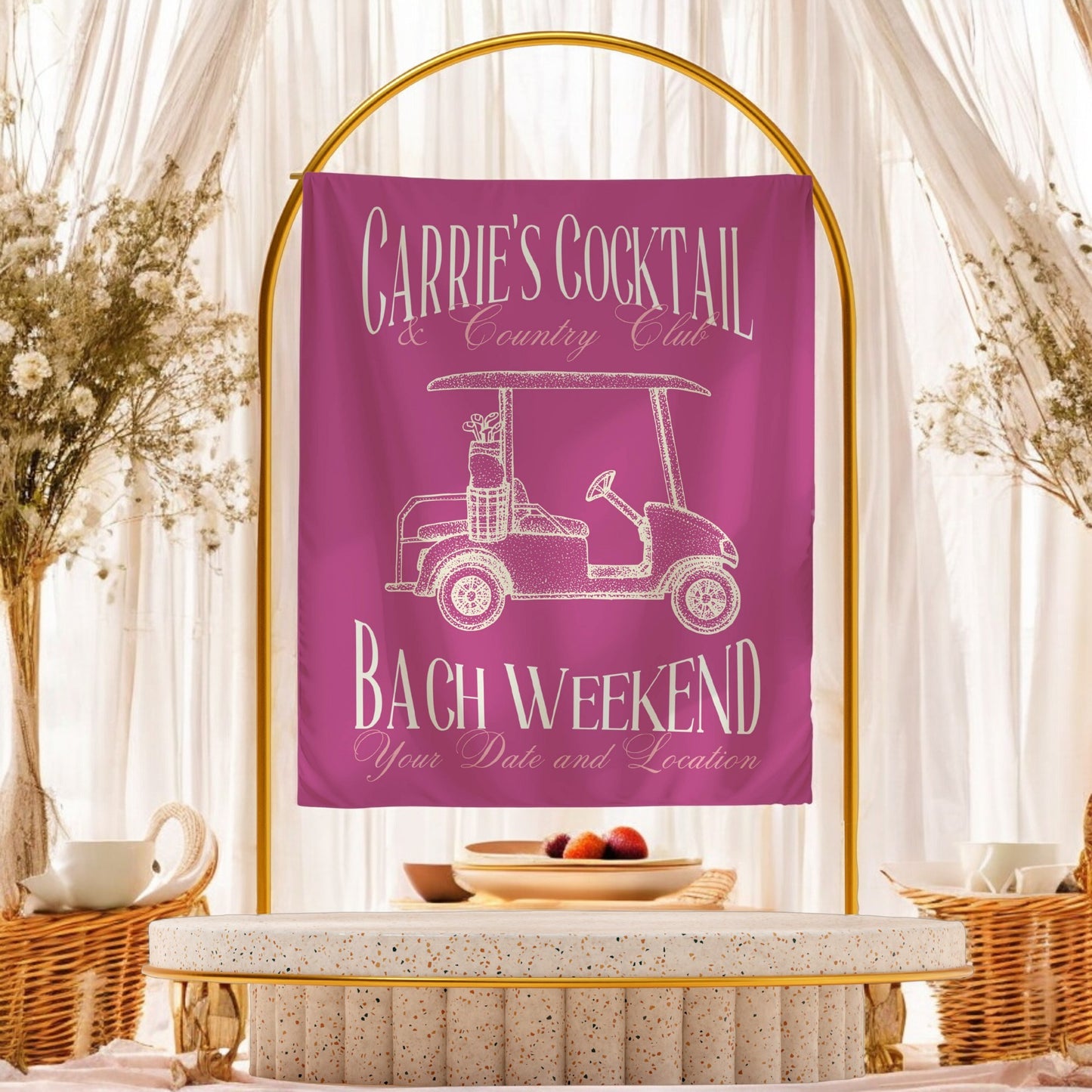 Golf Bachelorette Banner – Custom Bach Décor | #62