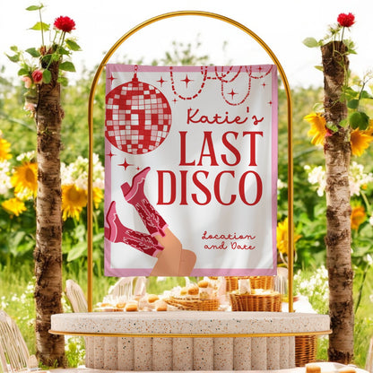 Disco Cowgirl Bachelorette Banner – Custom Bach Décor | #61