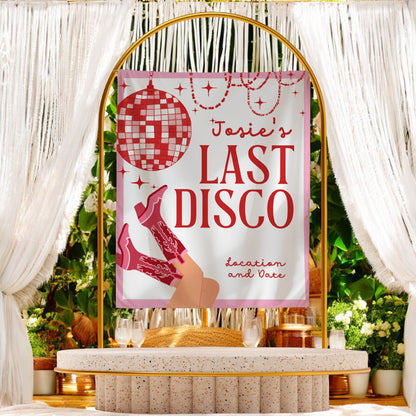 Disco Cowgirl Bachelorette Banner – Custom Bach Décor | #61