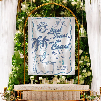 Coastal Bachelorette Banner – Custom Bach Décor | #60