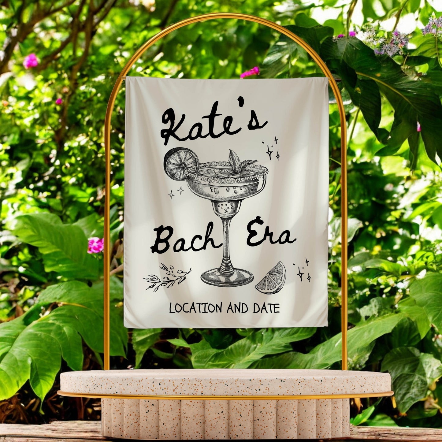 Cocktail Bachelorette Banner – Custom Bach Décor | #82