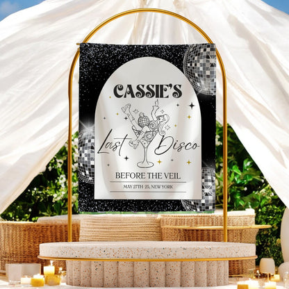 Disco Bachelorette Banner – Custom Bach Décor | #20