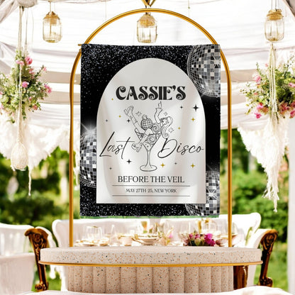 Disco Bachelorette Banner – Custom Bach Décor | #20