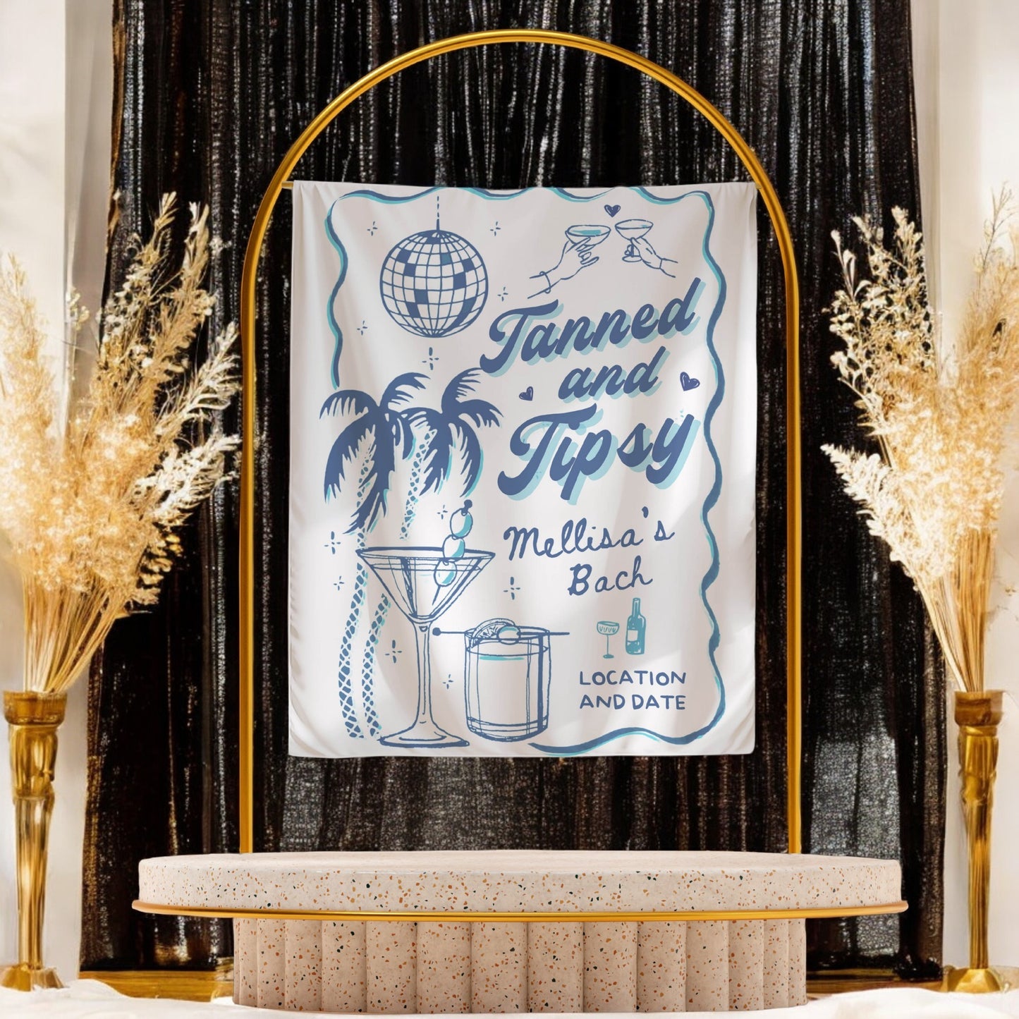 Coastal Bachelorette Banner – Custom Bach Décor | #60