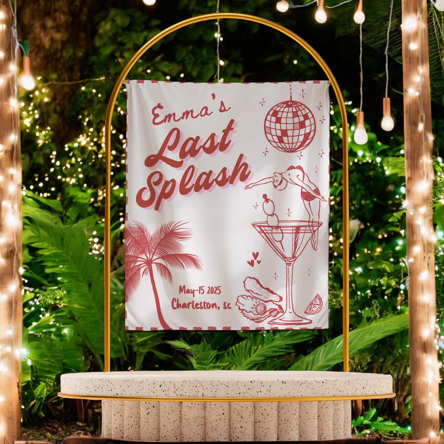 Beach Bachelorette Banner – Custom Bach Décor | #59
