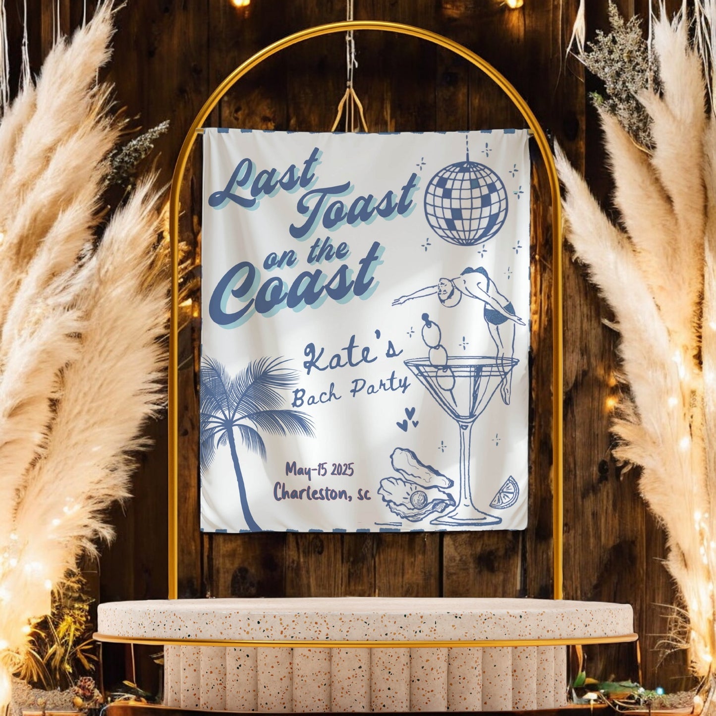 Beach Bachelorette Banner – Custom Bach Décor | #59